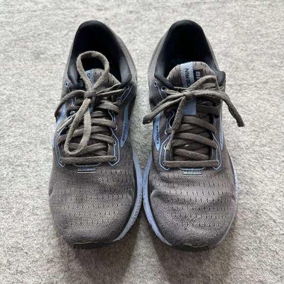 Brooks Running Shoes Women 9 B Blue Gray Glycerin 18 Sneakers 1203171B050 - Picture 2 of 10